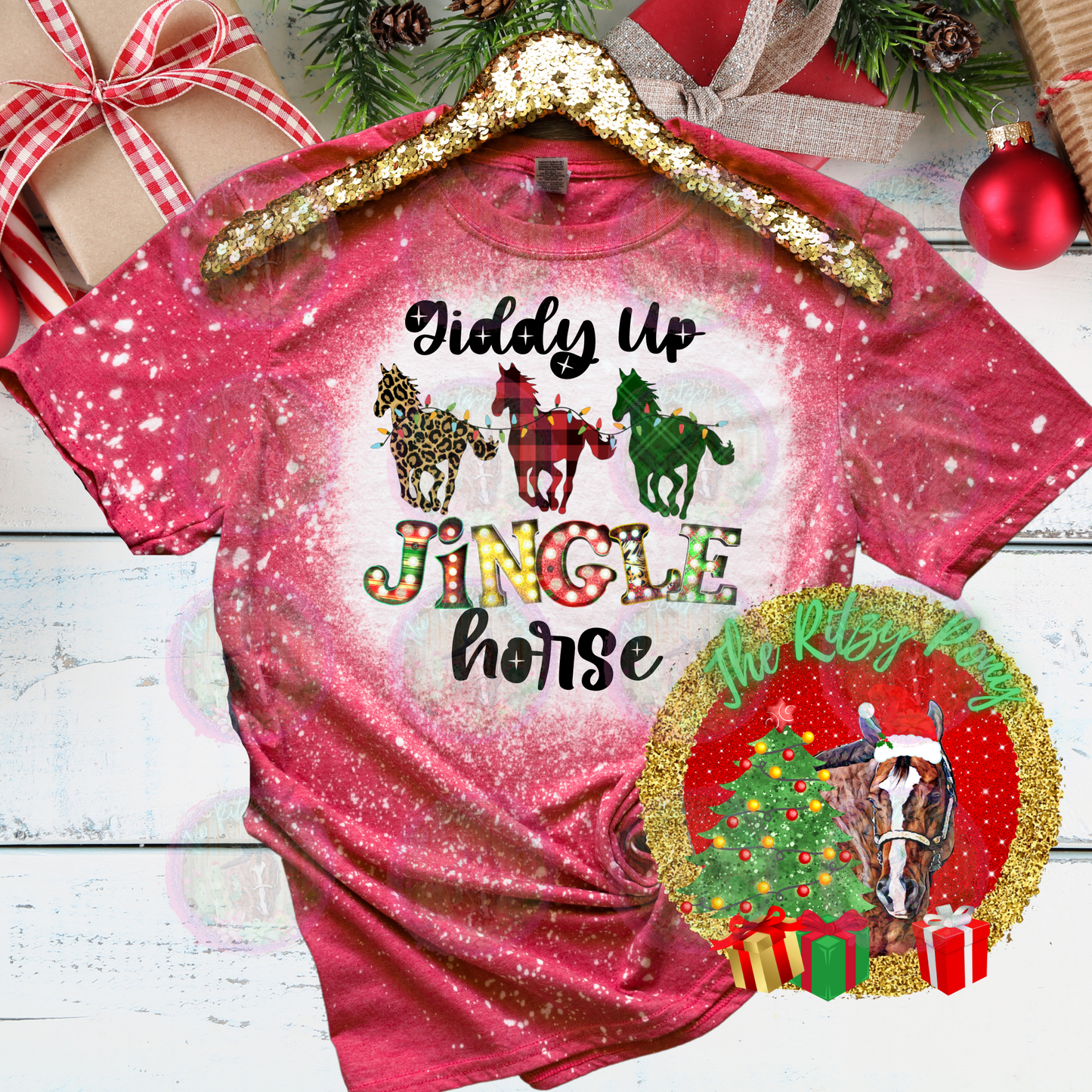 Giddy Up Jingle Horse Christmas Shirt