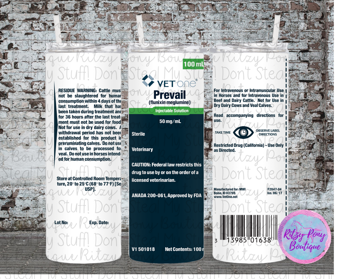 PREVAIL TUMBLER -- PREVAIL HORSE TUMBLER