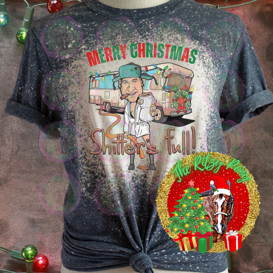 Sh*tters Full Christmas Bleached Tee