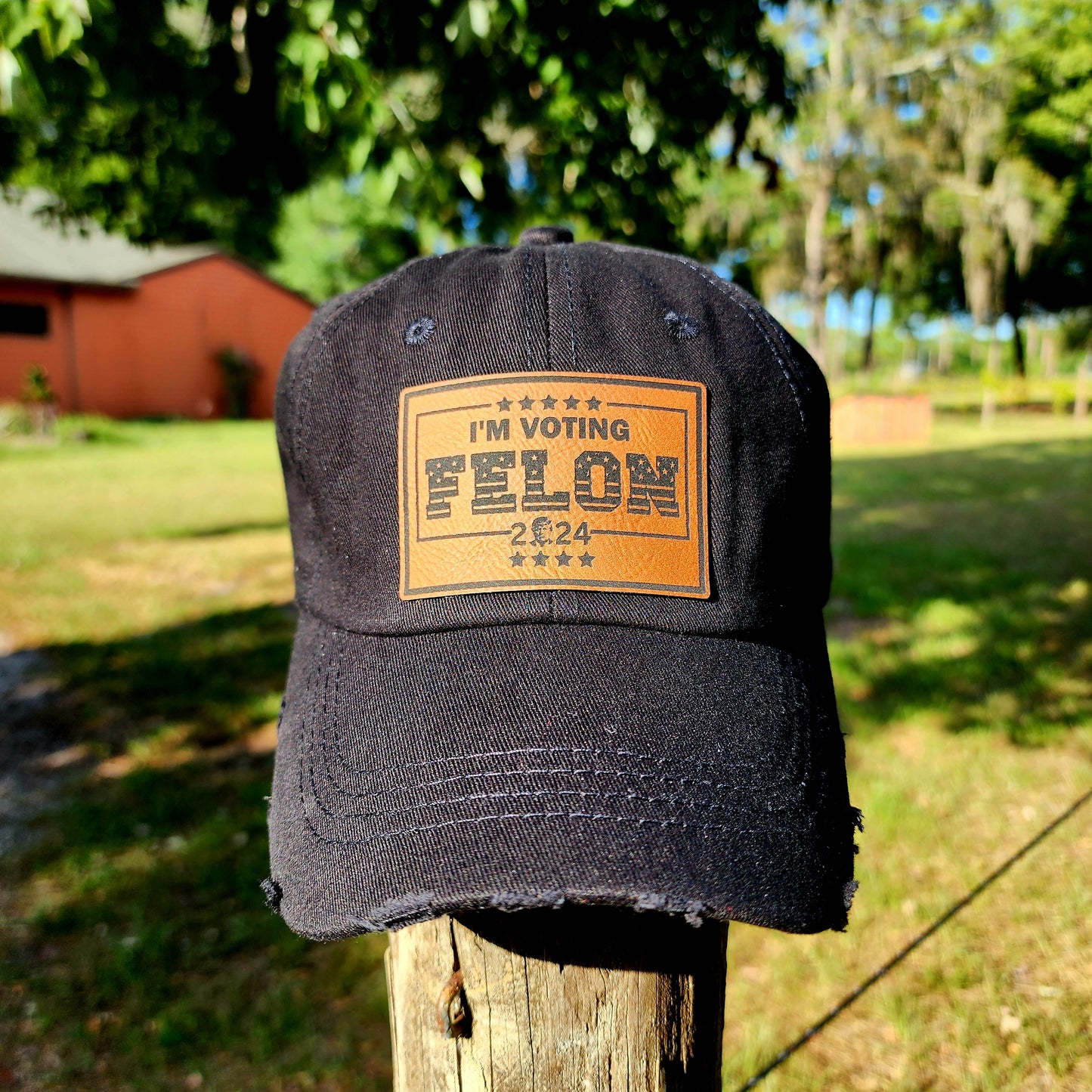 I'm Voting Felon Hat - Trump 2024 Classic Distressed Cap