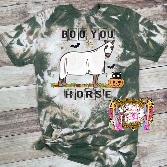 BOO YOU HORSE GRAPHIC TEE