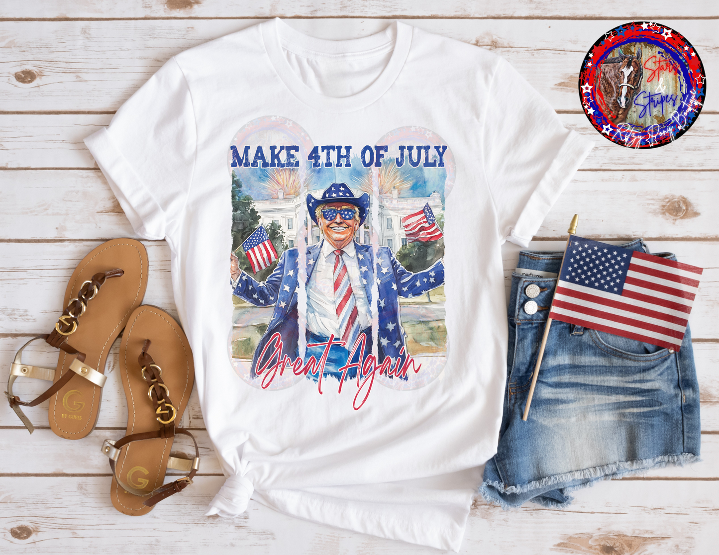 Make 4th of July Great Again Trump Shirt