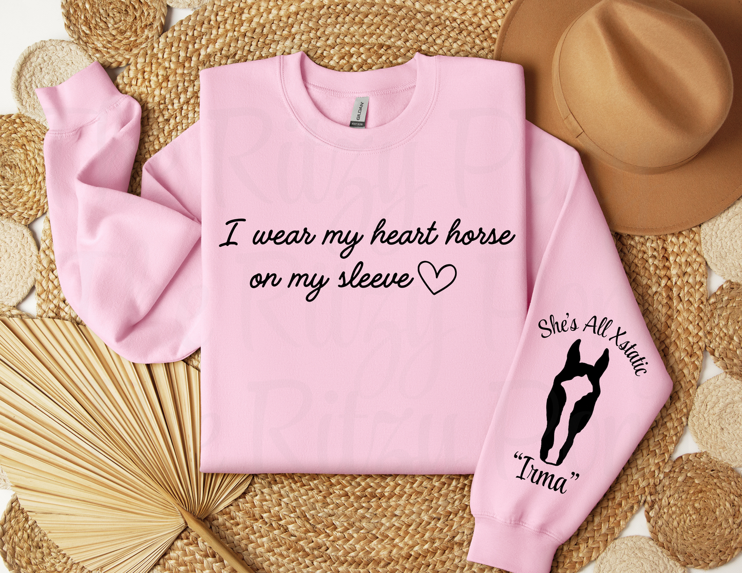 Custom Horse Sweatshirt - Heart Horse Sweatshirt