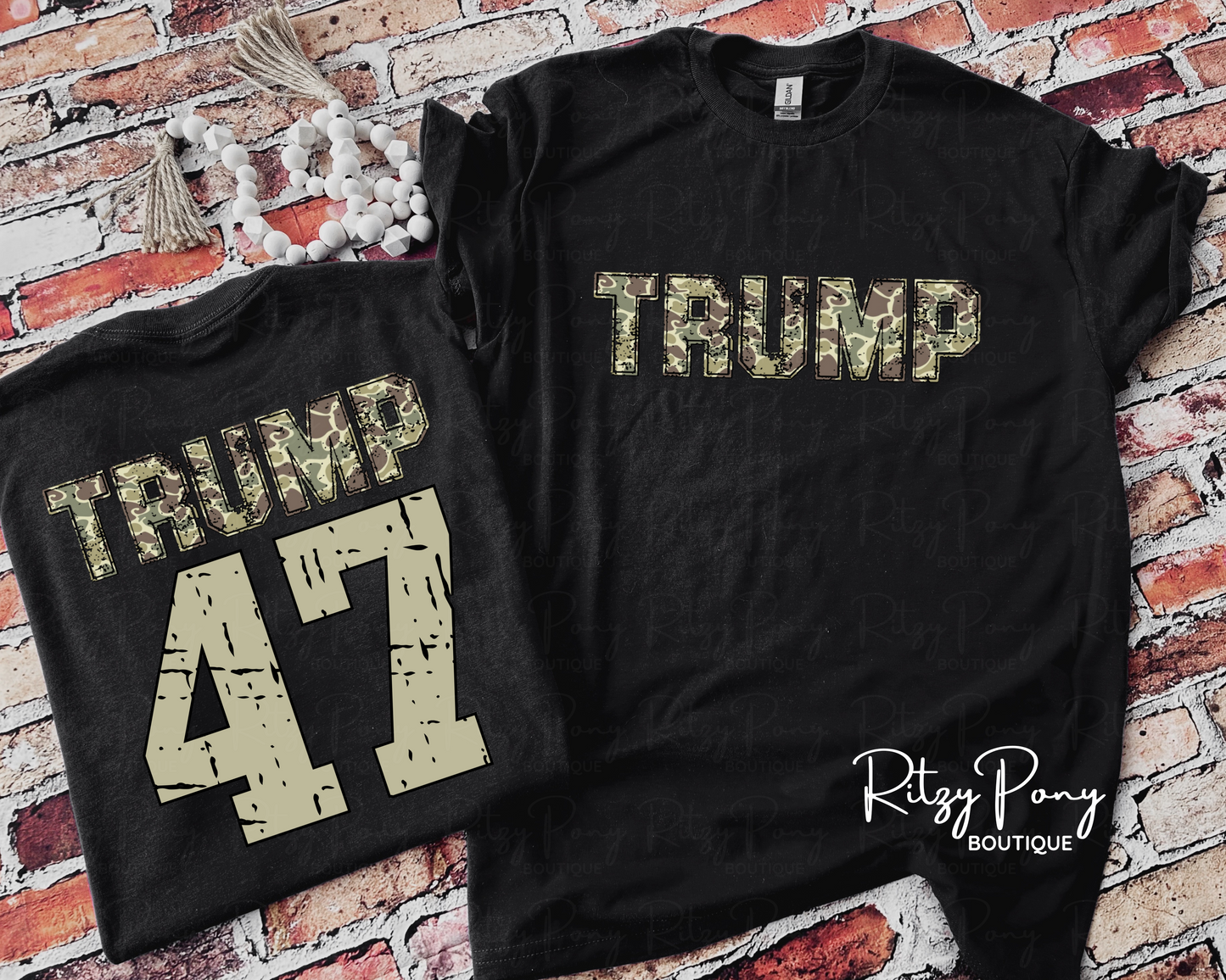 TRUMP 47 CAMO SHIRT - HOODIE