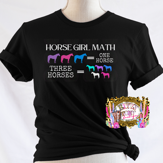 Horse Girl Math Shirt