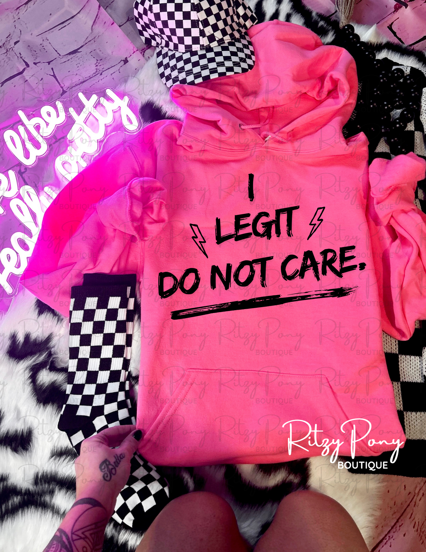 Legit Do Not Care Hoodie