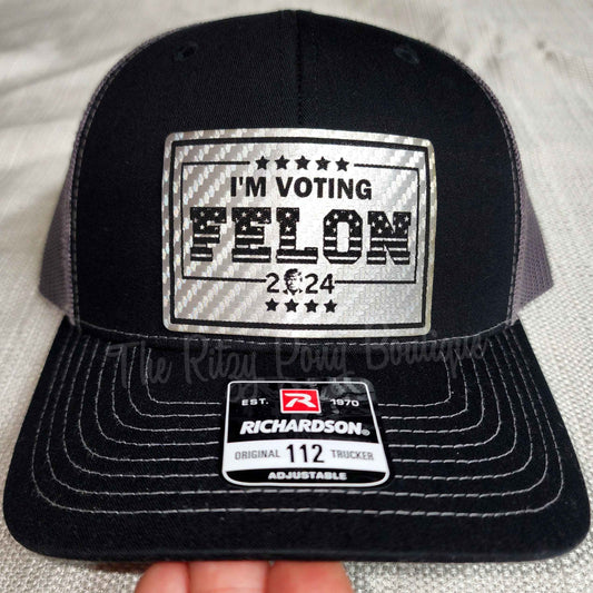 Voting Felon Trump Snapback Hat