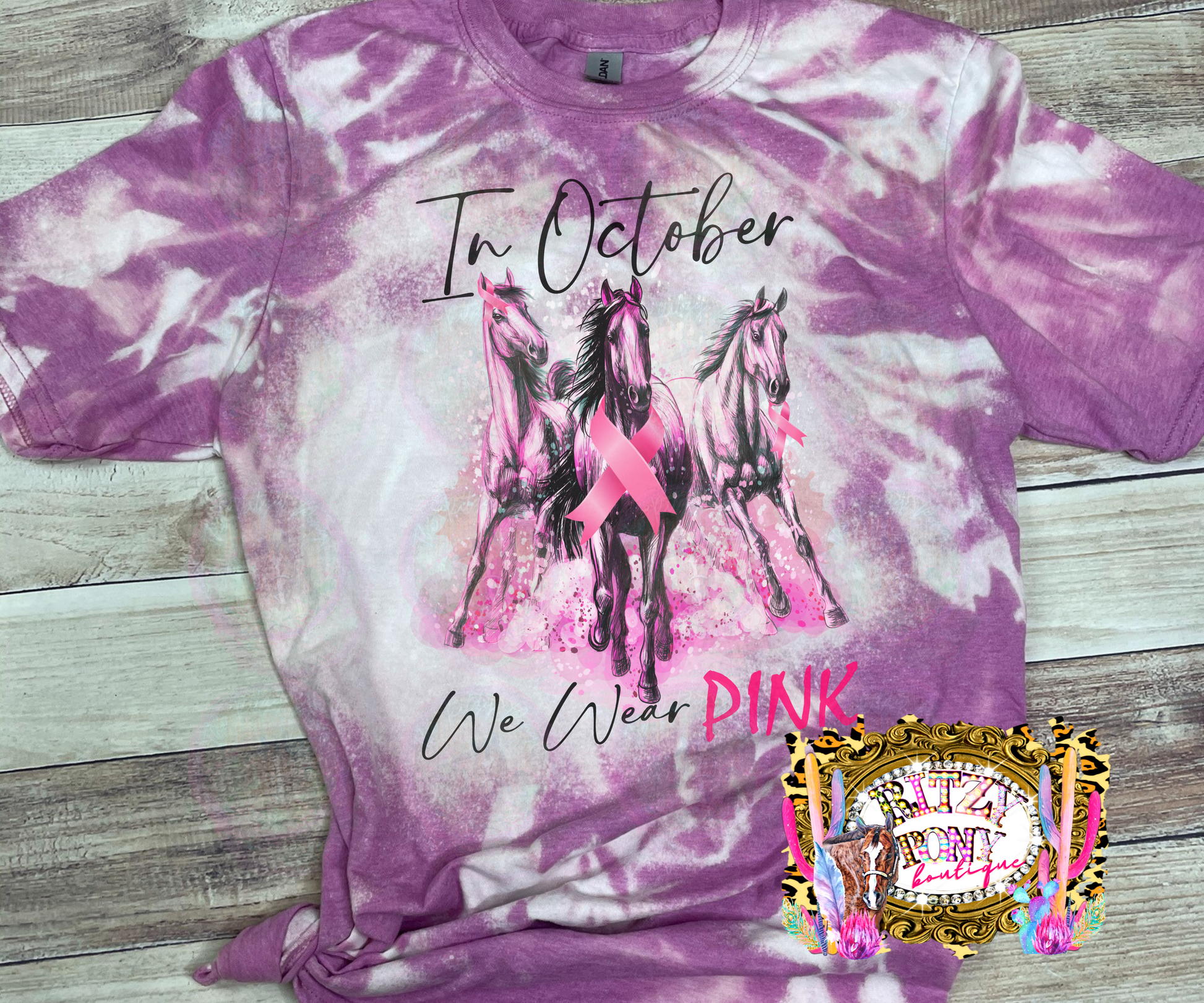 Personalized Hand In October We Wear Pink Breast Cancer Baseball Jerse