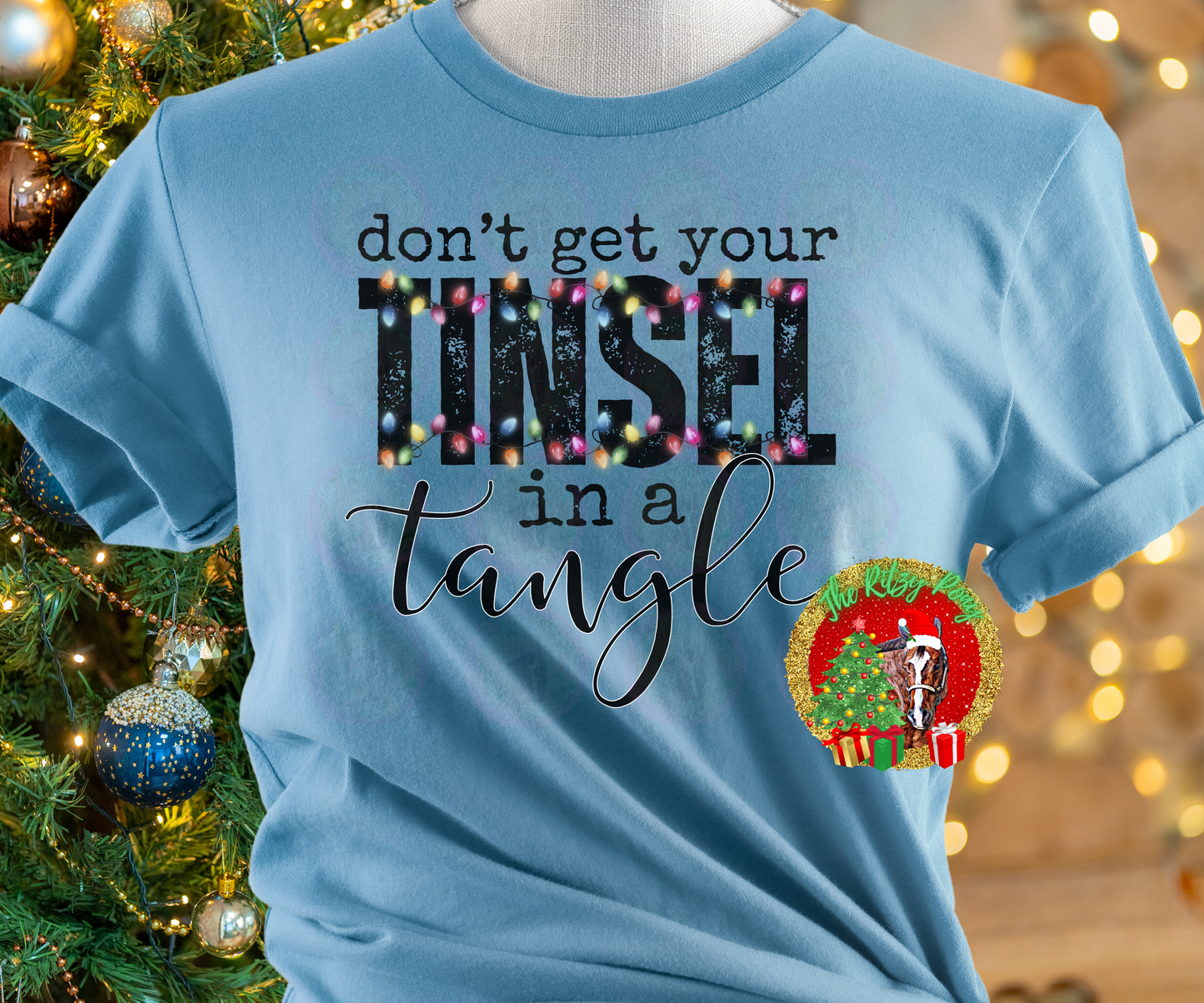 Tinsel Tangle Christmas T-shirt