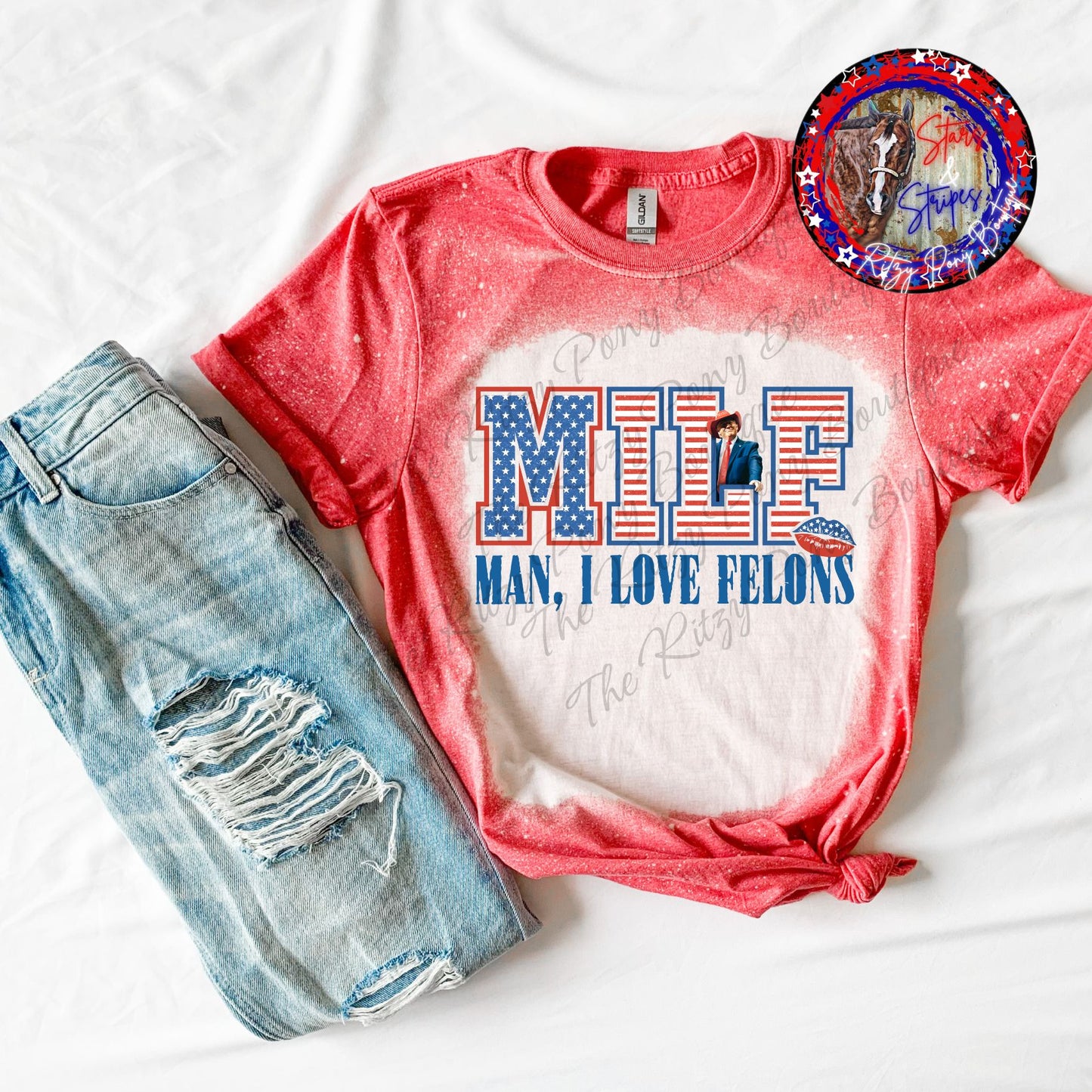 MILF- Man I Love Felons Trump Shirt