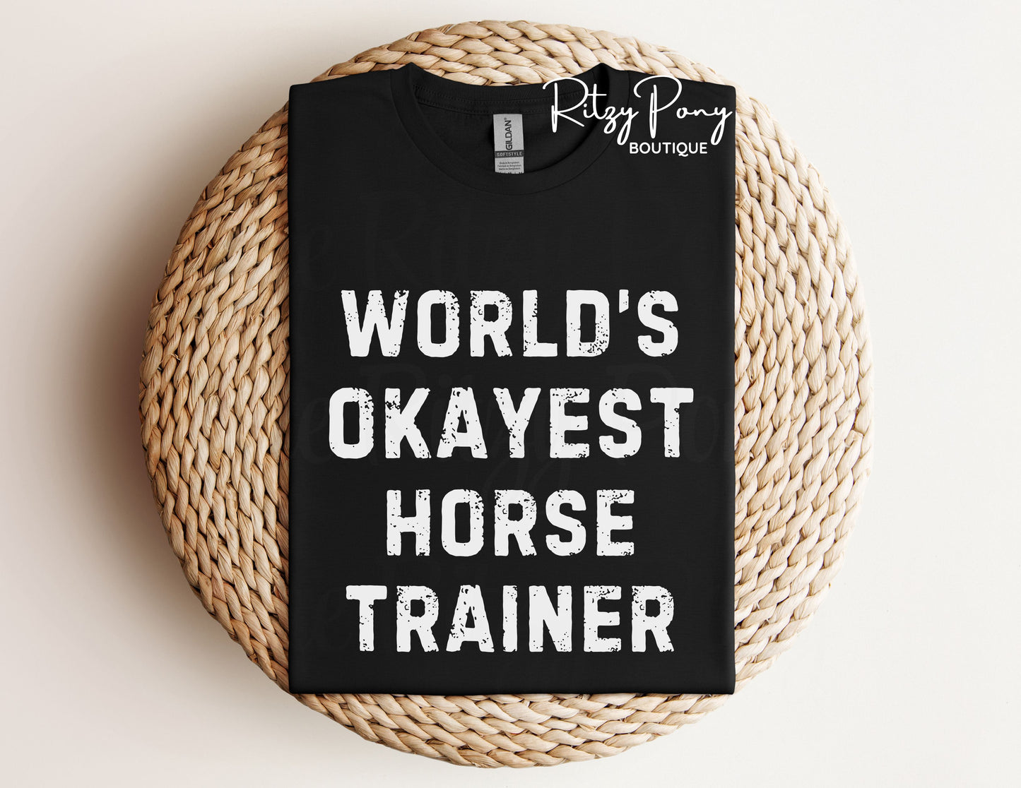 WORLD'S OKAYEST HORSE TRAINER SHIRT