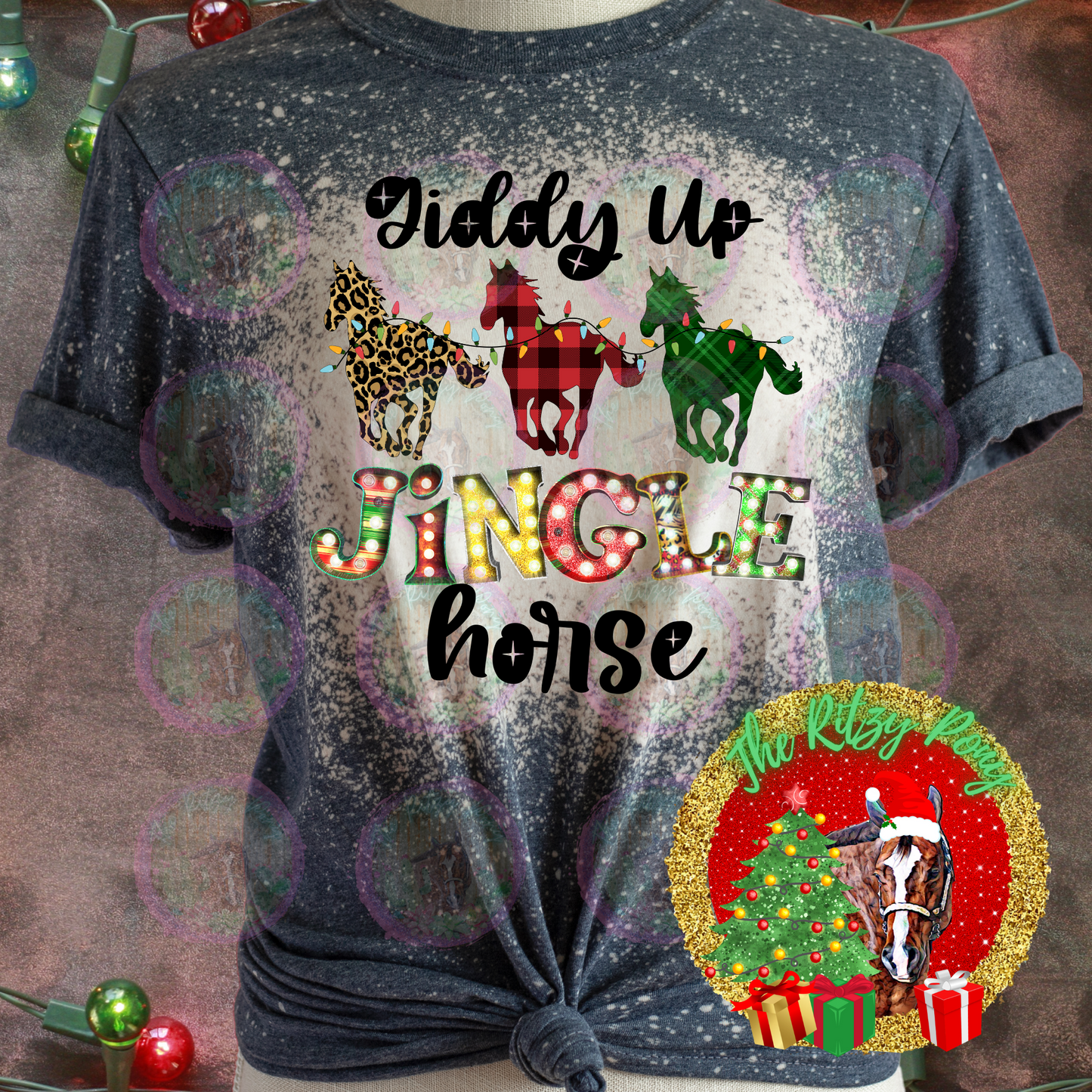 Giddy Up Jingle Horse Christmas Shirt