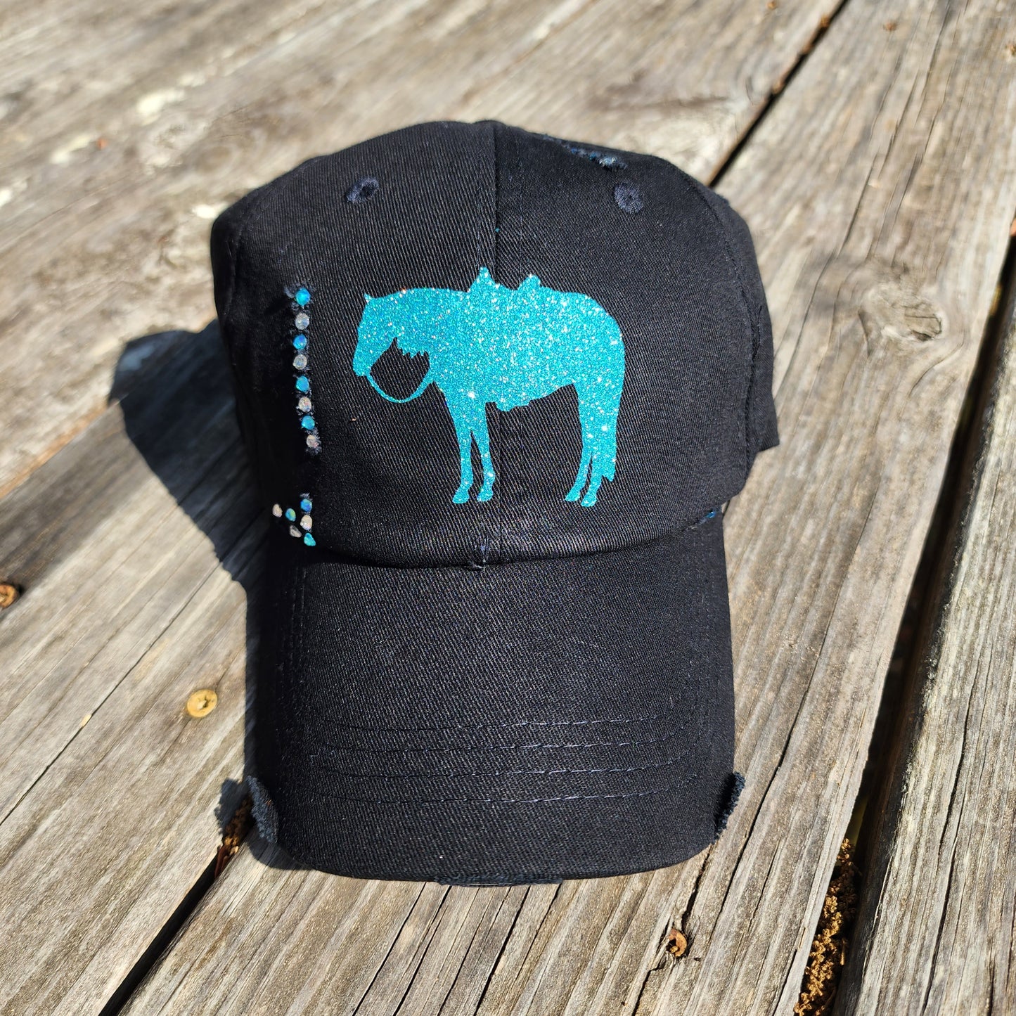 Ranch Horse Bling Ponytail Cap