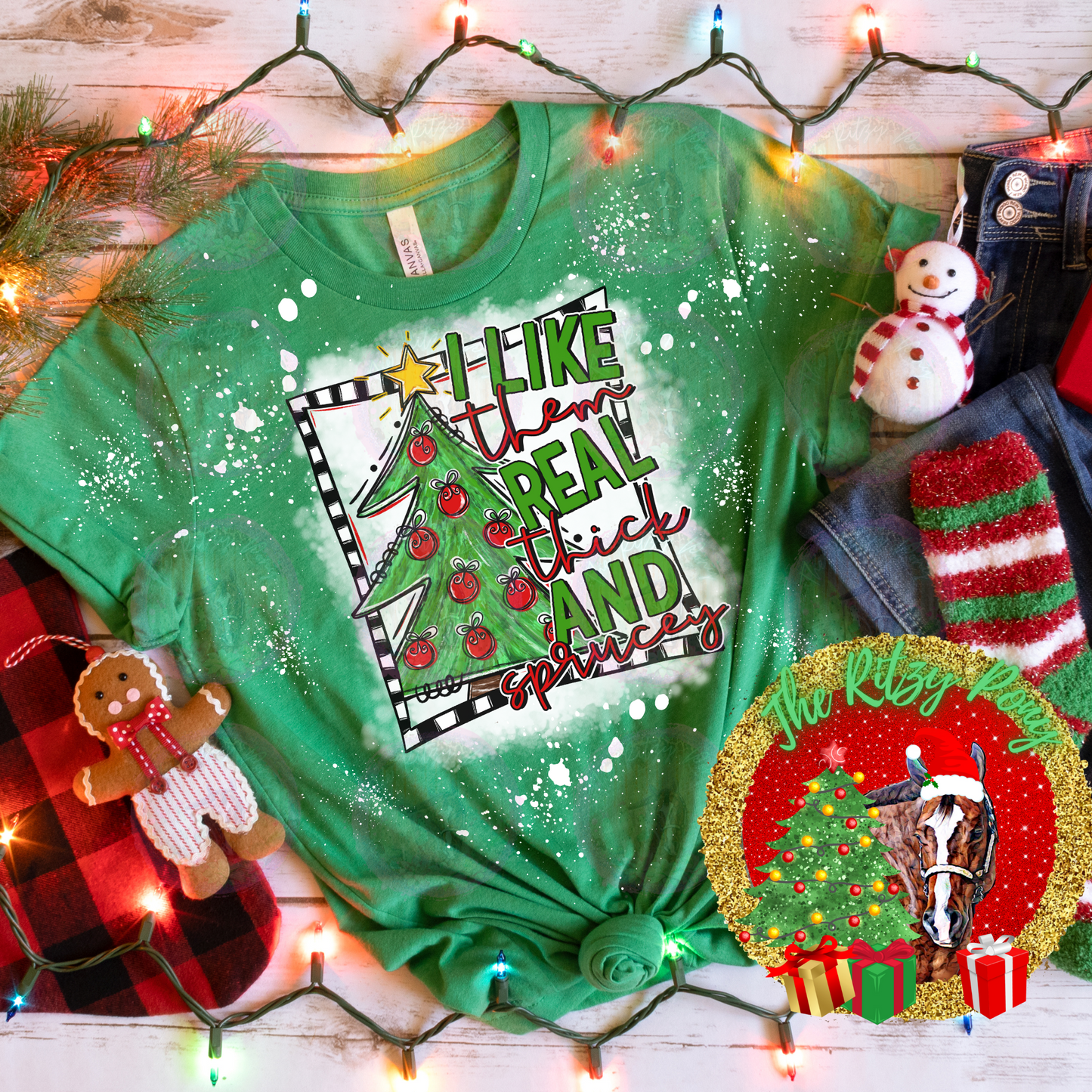 REAL THICK AND SPRUCEY Christmas Tee