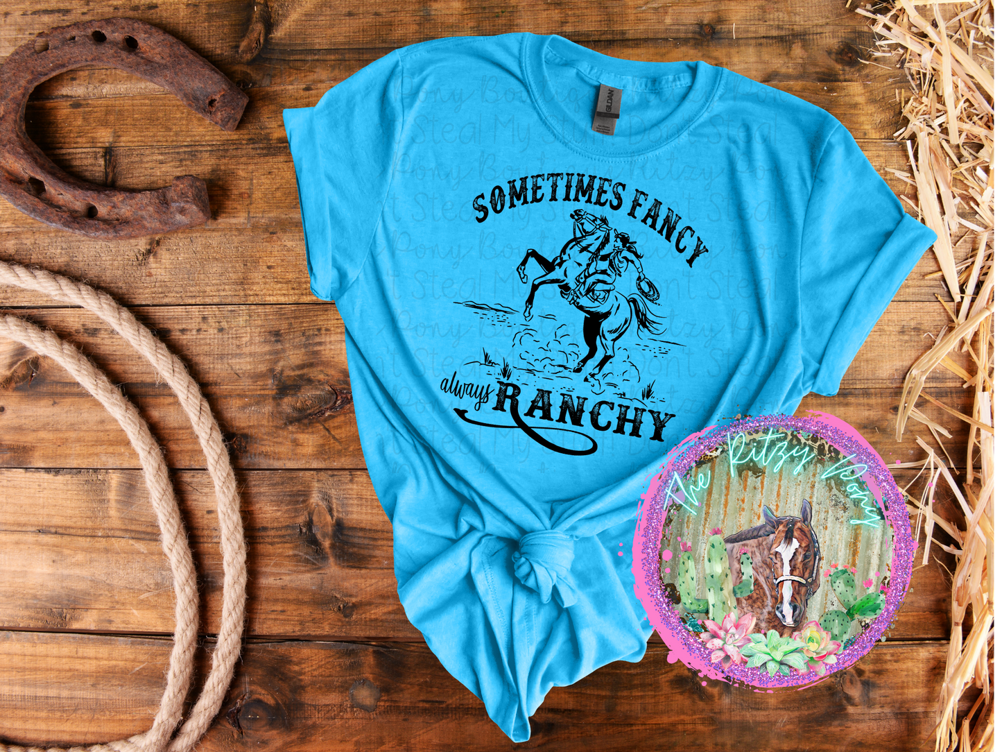 Sometimes Fancy Always Ranchy Graphic Tee