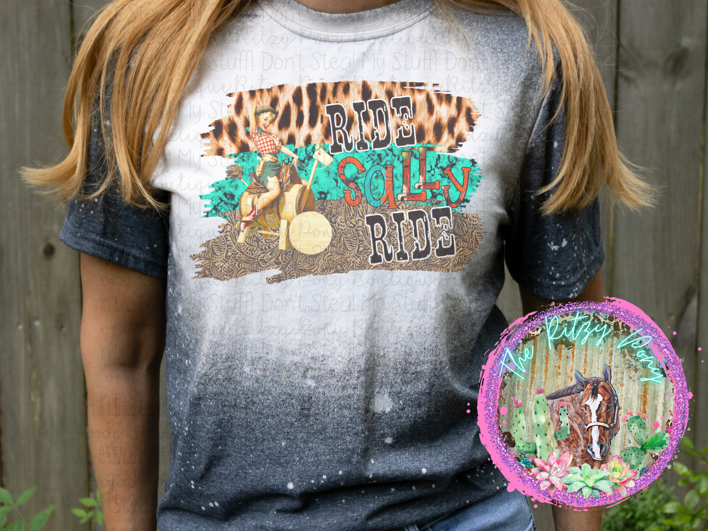 Ride Sally Ride Graphic Tshirt