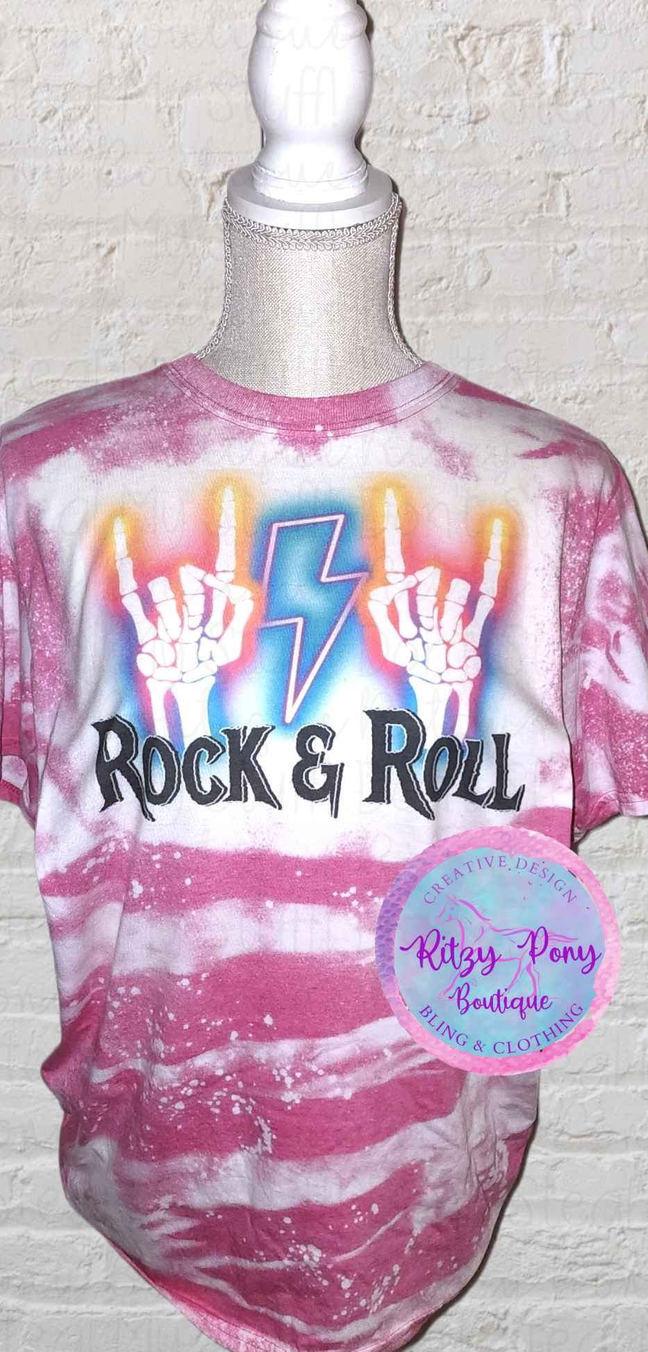 Rock & Roll Neon T-shirt - The Ritzy Pony Boutique