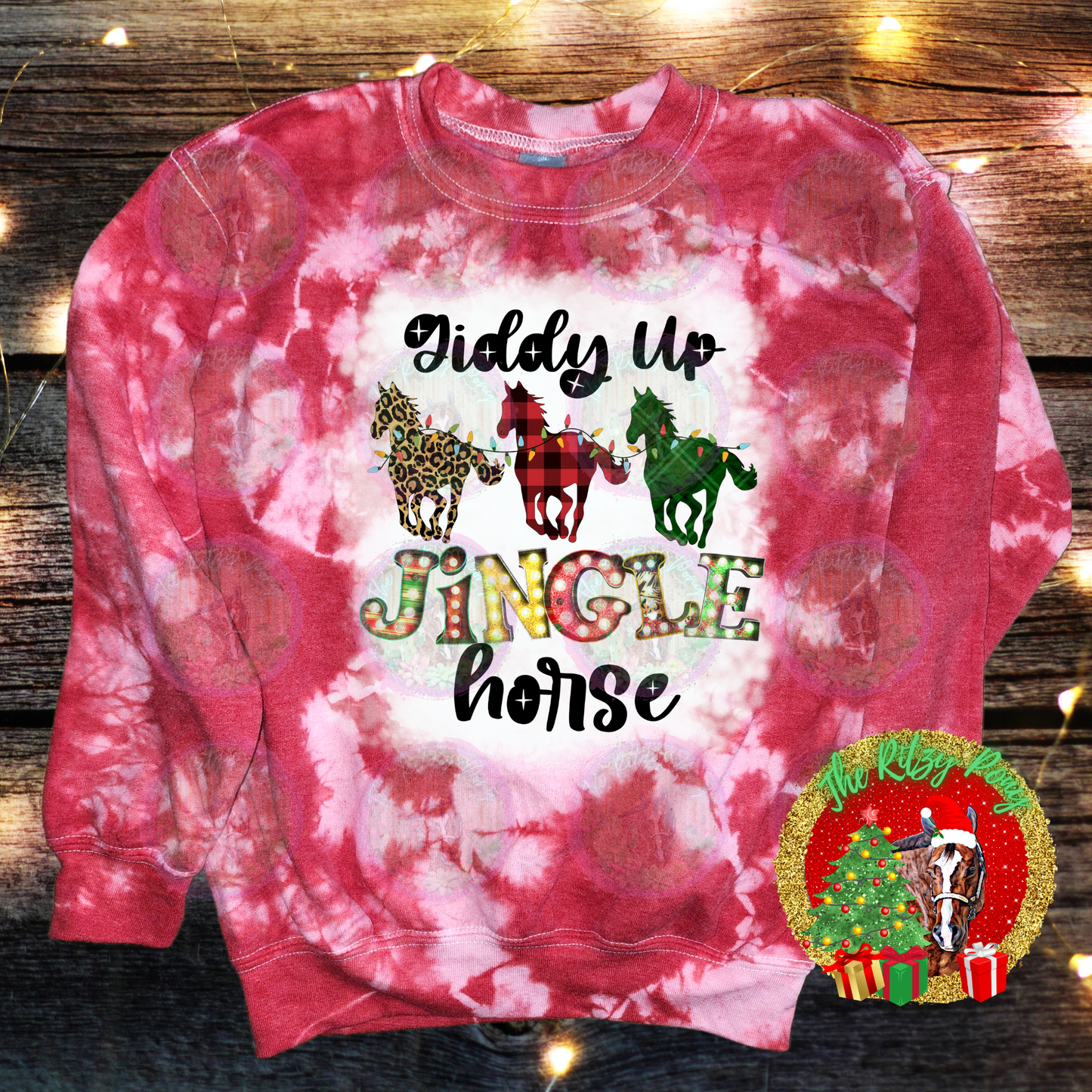 Giddy Up Jingle Horse Kids Sweatshirt